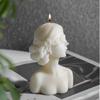 3D свеча девушка с закрытыми глазами, статуэтка девушки, украшения для свечей, гипсовая статуэтка, ароматерапевтическая свеча для домашнего декора ручной работы