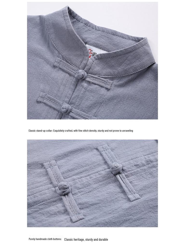 Haiqing Unisex Zen Meditation Clothing Pure Cotton Set for All Seasons