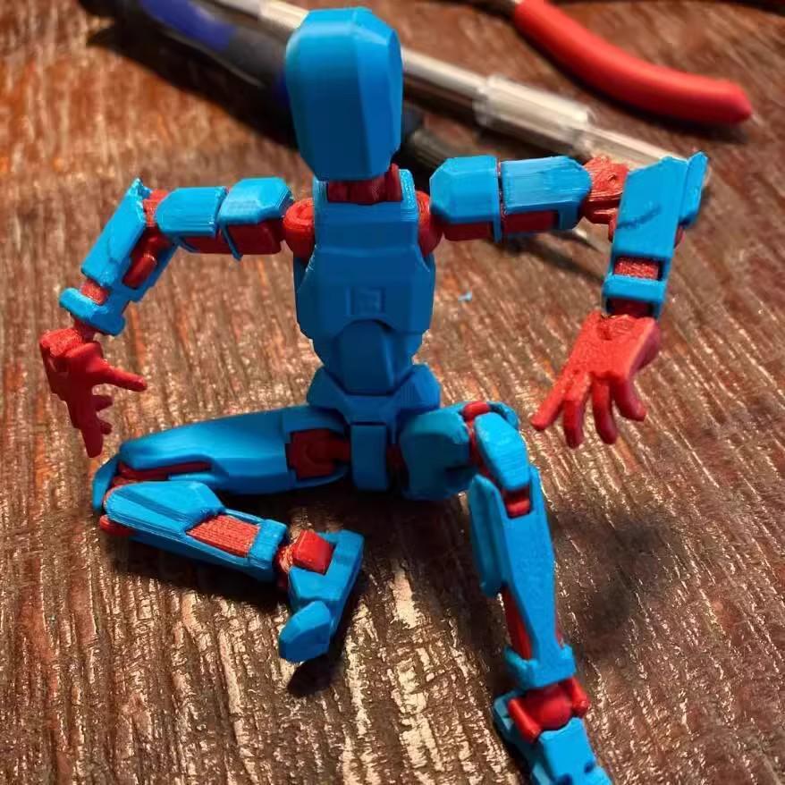 Многосуставная фигурка, напечатанная на 3D-принтере: Детская развивающая игрушка-конструктор роботов