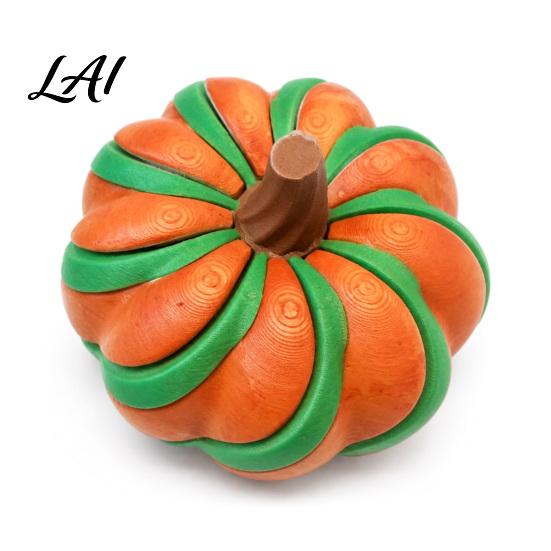 Creative Spiral Pumpkin Figurine 3D Printed Fidget Toy Decompression Hand Spinner Toy for Anxiety Sensory Desk Stress Relief And Halloween