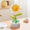 64 Styles Rose Flower Building Block Flower Eternal Bouquet Prickly Pear Model Plant Decoration Educational Toy For Kids Gift