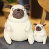 Fat Pug Plush Cushion Soft Superior Texture Full Filled Cute Pug Dog Plush Cushion for Decoration