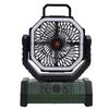 Portable Rechargeable Camping Fan 10000mAh Battery Operated Left Right Oscillation Cordless Tent Fan with Remote Light