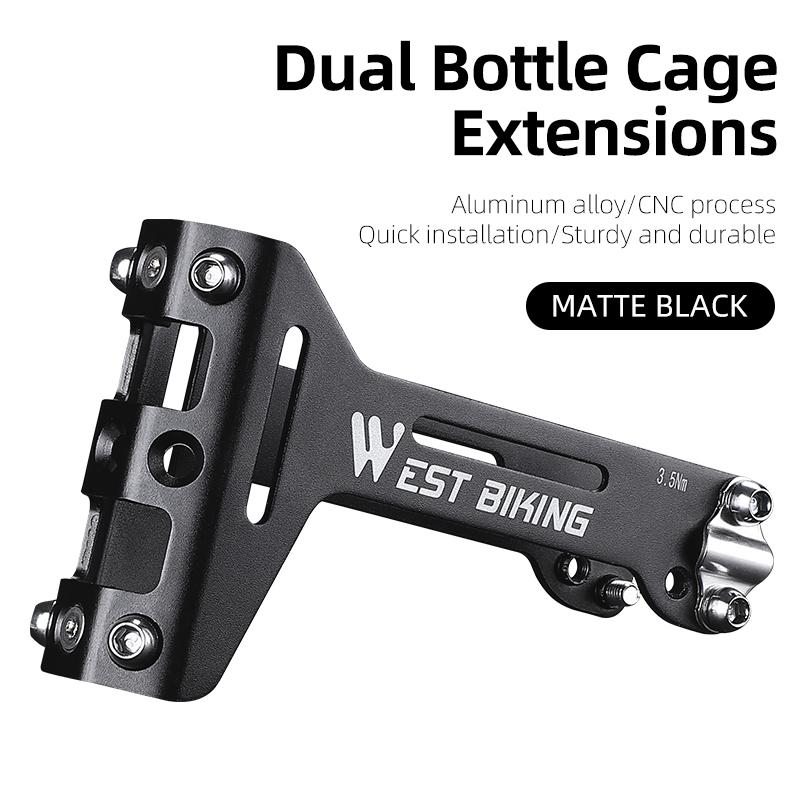 WEST BIKING Bicycle Water Bottle Cage Extension Holder Universal Strap Fix Bracket On Saddle Seatpost MTB Road Bike Accessories 6