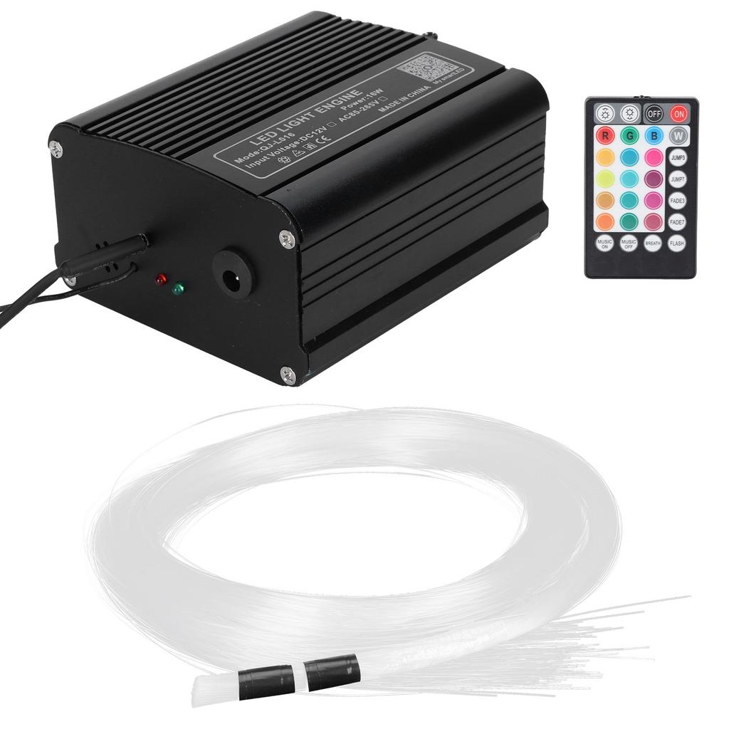 16W Fiber Optic Light RGBW LED Ceiling Light Kit APP Control with 2m Fiber Optic Cable