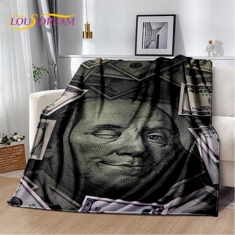 Одеяло с 3D рисунком в долларах, евро, фунтах денег, мягкое одеяло для дома, спальни, кровати, дивана, пикника, офиса, путешествия, подарок для ребенка