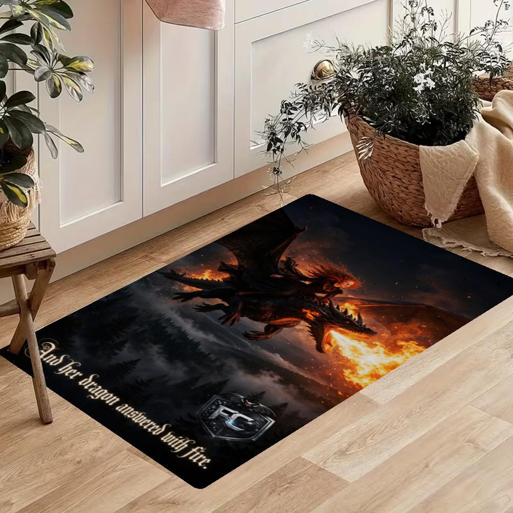 Gothic Style Kitchen Floor Mat Nonslip Washable Soft Carpet Doormat Suitable For Bedroom Living Room Kitchen And Bathroom Home Decor