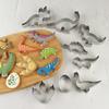 8/12Pcs Cookie Cutters Set Cute Dinosaur Shape Biscuit Mold Kids Dinosaur Theme Birthday Party Supplies