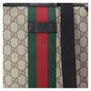 Gucci Simple classic striped webbing leather logo canvas patchwork canvas bag messenger bag shoulder crossbody bag regular men's style