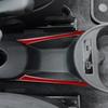 Real Soft Carbon Fiber Sticker For Fiat 500 500C/Abarth 595 595C /695 695C 2016 2017 2018-2024 500e 16-19 Car Gear Storage Strip.