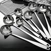 Stainless Steel Colander Soup Spoon Shell Filter Dessert Long Handle Strainer Skimmer Porridge Spoons Cooking Tools Dinnerware