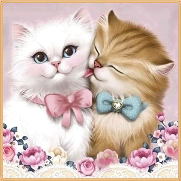 5D DIY Алмазная картина Мультфильм животных Цветок Алмазная вышивка Часть Круглый горный хрусталь Вышивка крестом