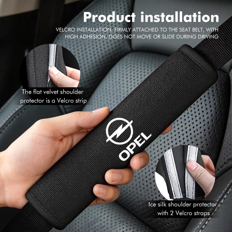 For Opel Universal Car Seat Belt Protector Shoulder Comfort Pad Insignia Astra G J F K Vectra C H Corsa C B D Omega lmn022