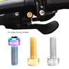 RISK 2PCS Titanium Bolts for Bike Thumb Shifter Fixed Screws Hexagon Ti Fastener MTB Bicycle Parts