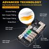 12V 24V 4 Ways Fuse Power Fuse Holder 30A 60A 80A Fuse Holder Power Distribution Block Fusebox Car Fuse for Boat RV Camper Truck
