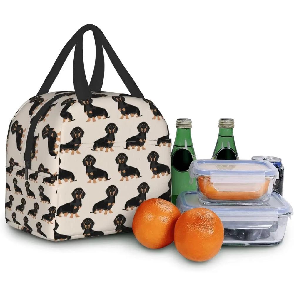 Такса Собаки Изолированная Сумка Для Обеда Женская Сумка-холодильник Сумка-тоут Герметичная Многоразовая Сумка Для Обеда Для Офиса Работа Школа Пикник Портативная
