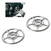 Для Harley Touring Electra Street Glide Trikes 1996-2013 4 1/2" Хромированная Решетка-крышка корпуса динамика в виде черепа мотоцикла