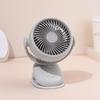 Portable Dual-Use USB Rechargeable Clip Fan for Desk, Office, and Outdoor Use