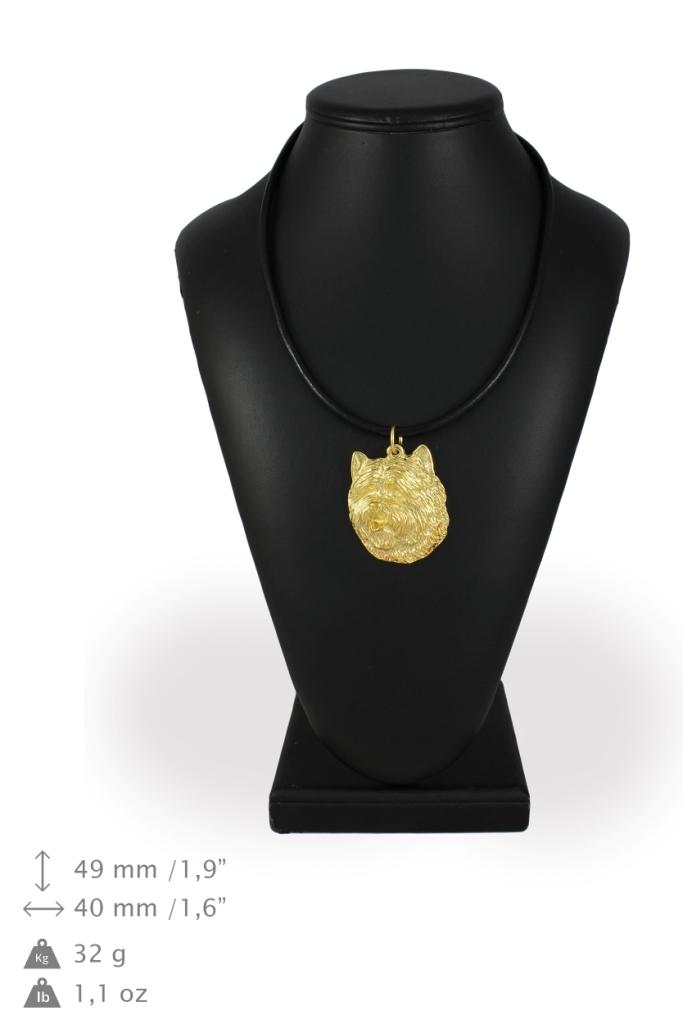Cairn Terrier - necklace with a dog in a gift box, gold-plated pendant for a dog lover, striking jewelry by Art-Dog