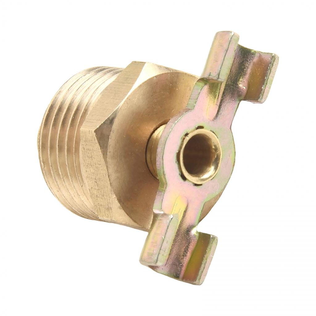 Quality. Solid Brass Drain Valve For Air Tanks Fast And Tool Installation