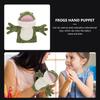 TOYANDONA Frog Hand Puppet, Plush Toy with Moving Mouth, Cute Ventriloquism Puppet for Parents and Children