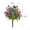 Garden Artificial Flower Stake Decorative Ornament Lawn Decor for Patio Outdoor