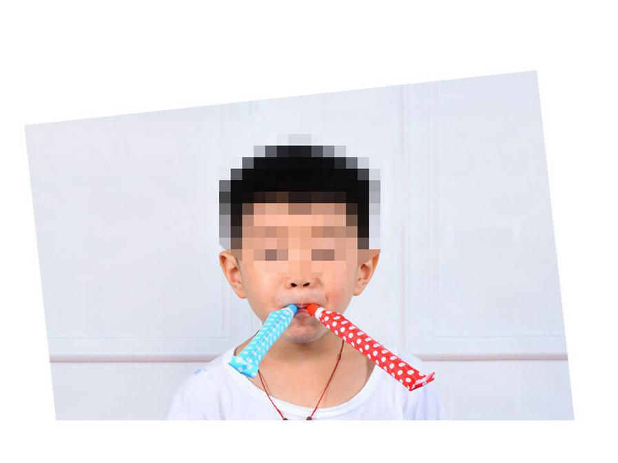 Бумажные свистки-дудки «Дракон» 6,5 см для празднования детского дня рождения