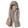 OFTBUY Slim Remove Hooded Parka Fashioned Upperwear 2023 Winter Womens Down Jackets Long Light Thin Coat Puffer Jacket