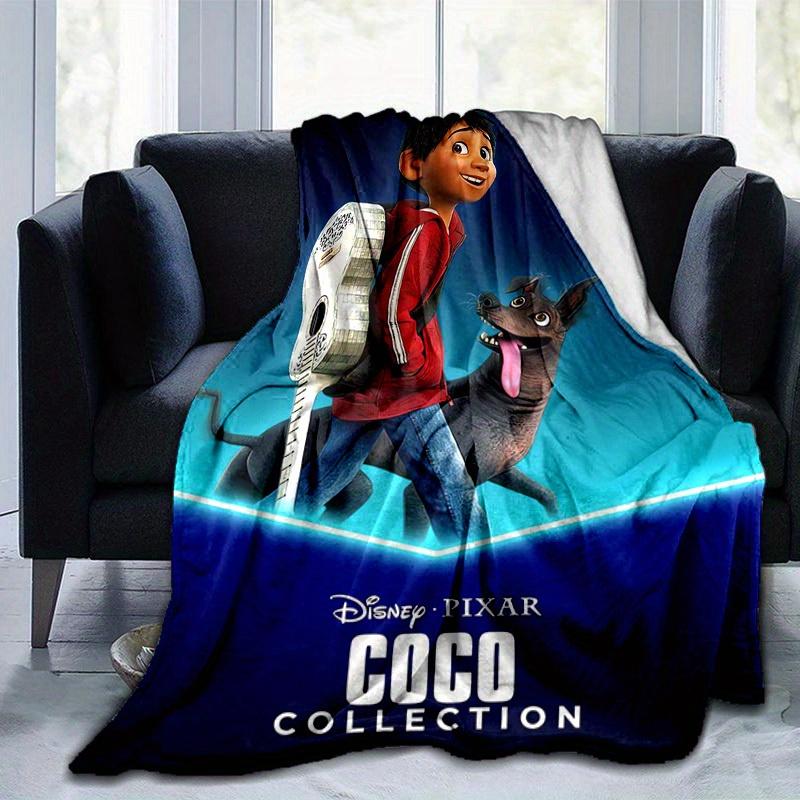 1pc, Coco Collection Inspired Guitar Print Blanket Home Decor, Couch Throw, Outdoor Blanket, Gift for Music Lovers, Coverlet Suitable for Bedroom
