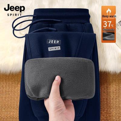 Мужские флисовые спортивные штаны с манжетами JEEP SPIRIT