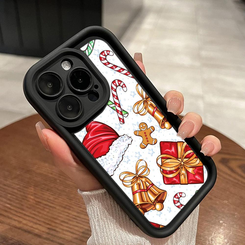 Чехлы для телефонов Ae106 Happy New Year art Merry Christmas для iPhone 16 14 13 11 Pro Max 15 7 8 6s Plus 12 mini XR XS Max Angel Eye Ladder Protective Cover