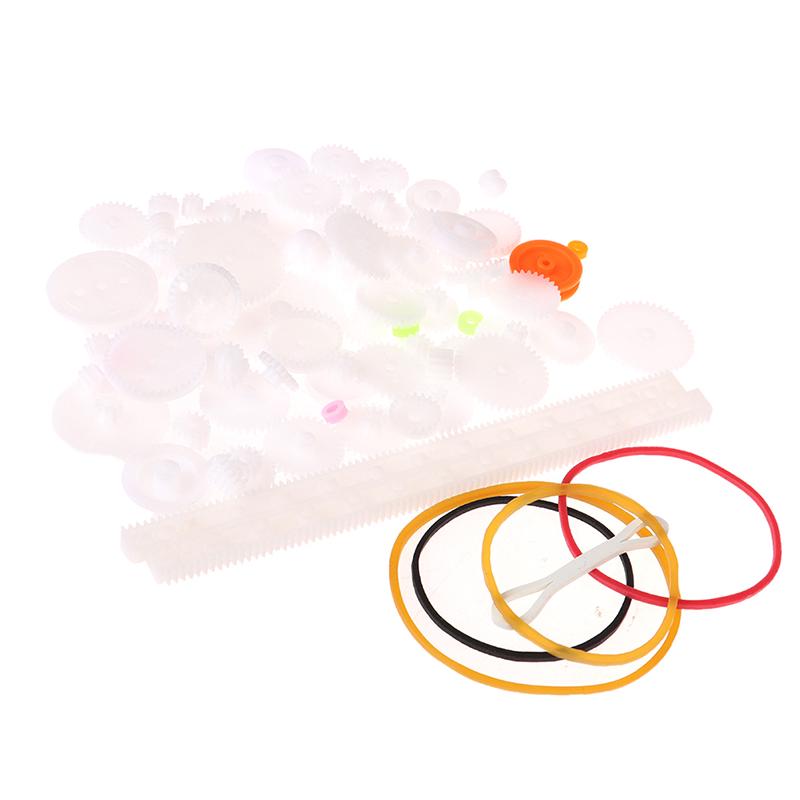 75Pcs/Lot Plastic Gear Rack Pulley Belt Worm Gear Single-And Double-Gear