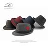 Осень и зима новая мода персонализированная шляпа-цилиндр с цветком женская британская ретро шерстяная джазовая шляпа мужская шляпа для уличных выступлений
