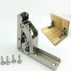 Folding Cold-rolled Steel Close with Screws Cabinet Hardware Furniture Hinge Closet Door No Drilling