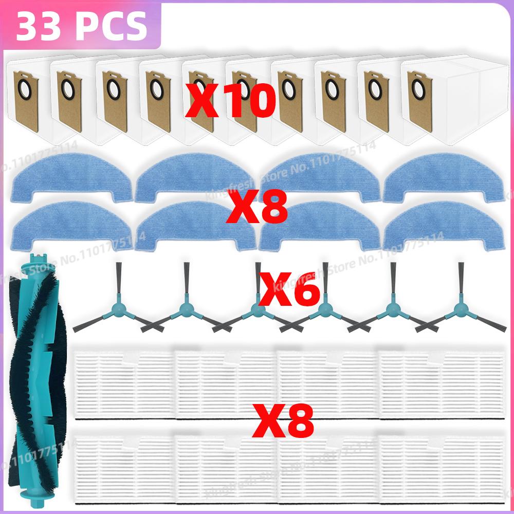Compatible For Cecotec Conga 7690 Immortal Max Vacuum Parts Main Roller Side Brush HEPA Filter Mop Cloth Dust Bag Accessories