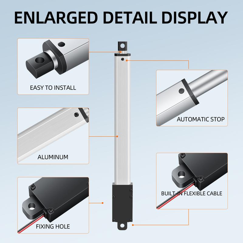 Mini telescopic linear actuator small micro 6V/12V/24VDC electric reciprocating lifting linear actuator suitable for robots
