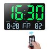 Digital Wall Clock 11.5" Large LED Display Wall Clock with Date Temp Display for Living Room Bedroom Office Gym Garage