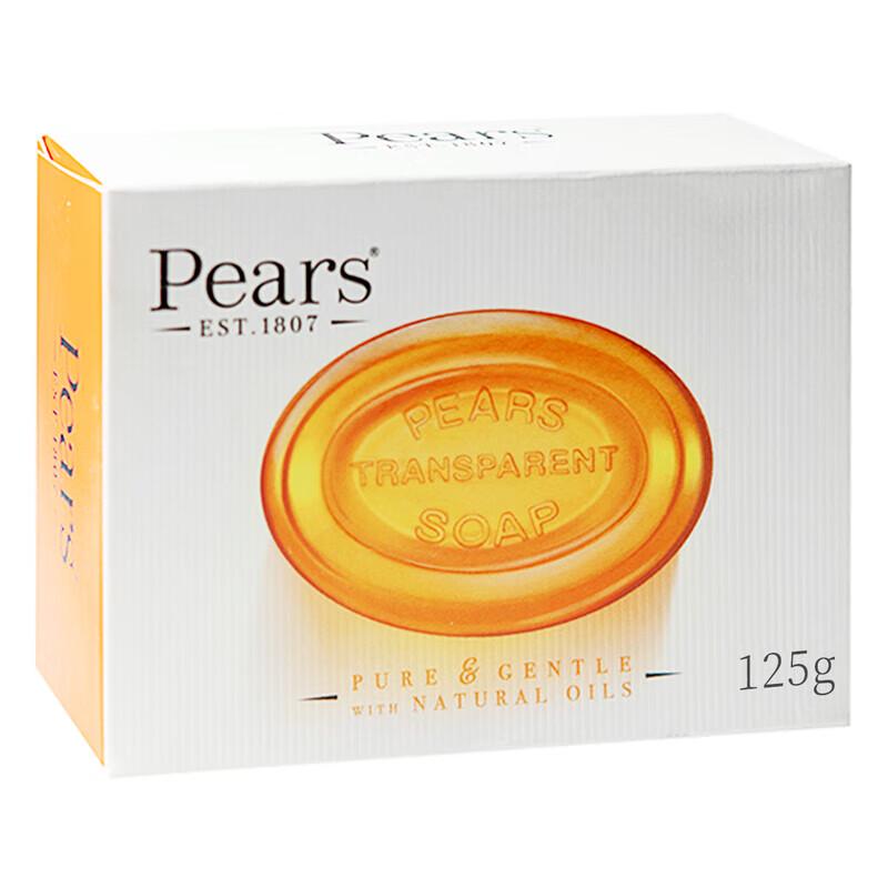 Pears Amber Orange Essential Oil Nourishing Crystal Soap (3 x 125g)