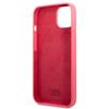 Karl Lagerfeld KLHCP13MSLMP1PI iPhone 13 / 14 / 15 6.1" hardcase fuchsia/fuchsia Silicone Plaque