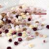 50Pcs 3D Multicolor Rose Flowers Resin Adhesive Nail Art Rhinestones Decorations Manicure Kawaii Charms