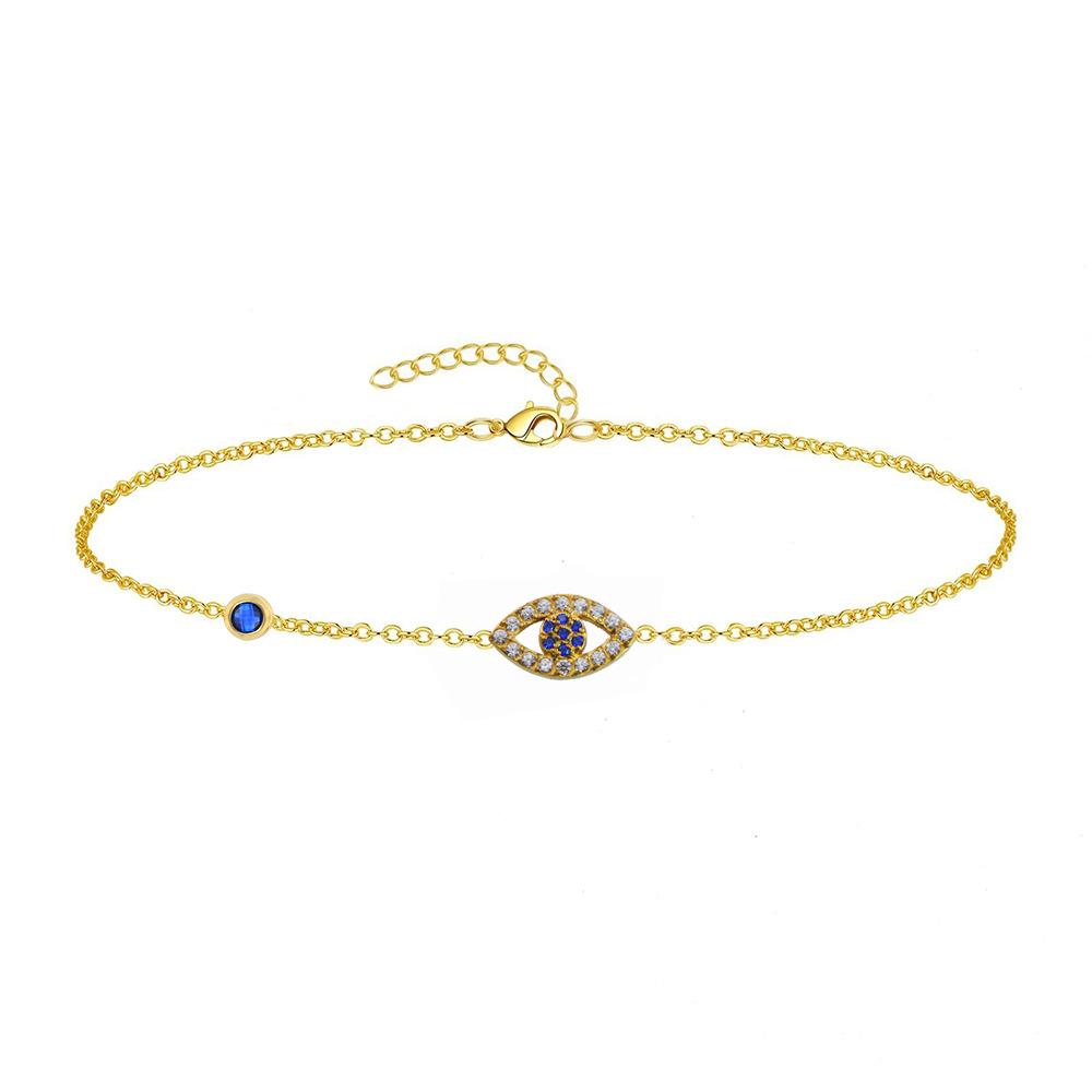 Evil Eye Zircon Bracelet for Women Geometric Statement Luxury Fashion Jewelry Supply