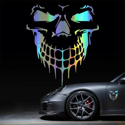 Наклейка на мотоцикл Череп 3 D светоотражающие наклейки на автомобиль мото авто наклейка смешной винил JDM на автомобильный стиль украшения
