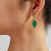 Светлые роскошные серьги с зеленым агатом и натуральным драгоценным камнем, дизайн для женщин, серебро 925 пробы, ювелирные изделия, подарок на годовщину