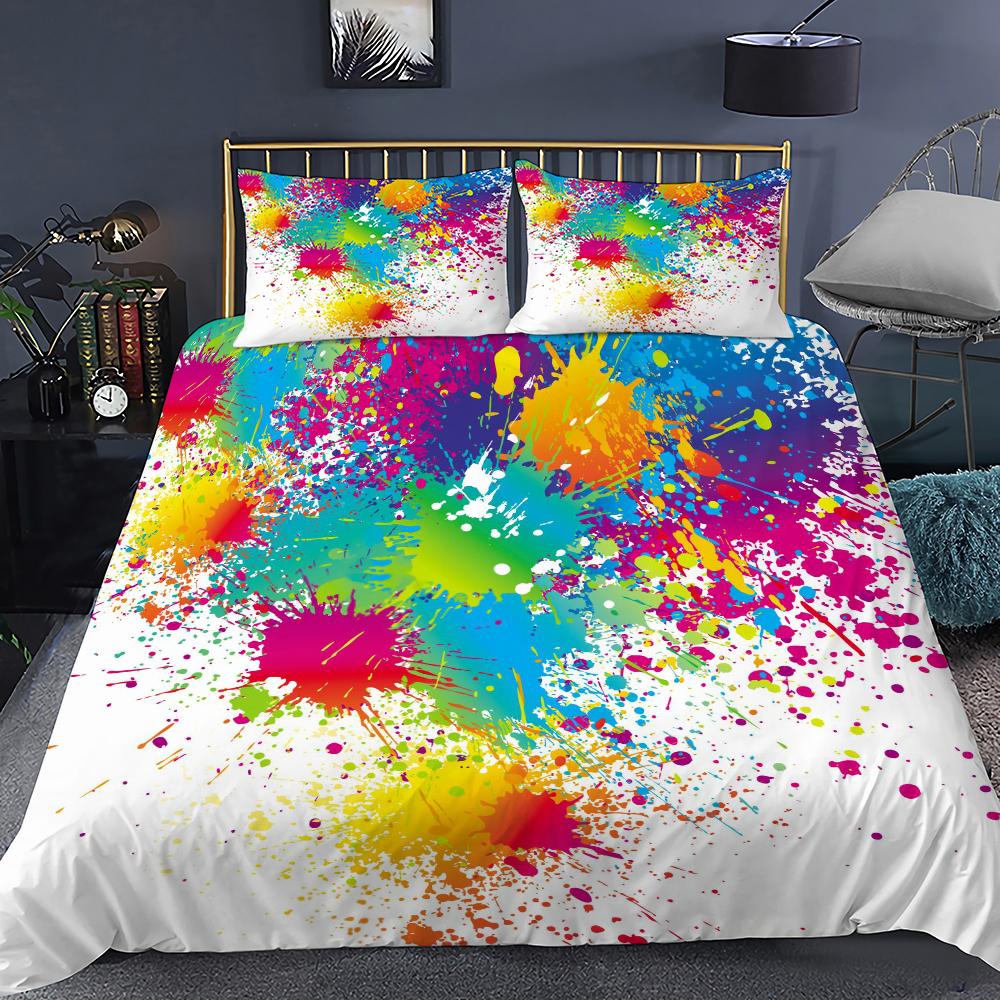 Bedding Sets Duvet Cover Set Polka Dot Pattern Bed Linens Quilt cover Pillowcase Home Textile Cute Bed Sheets