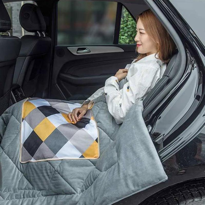 Зимняя коралловая бархатная подушка, подушка двойного назначения, переменное одеяло, домашний диван, подушка, автомобиль, теплый артефакт