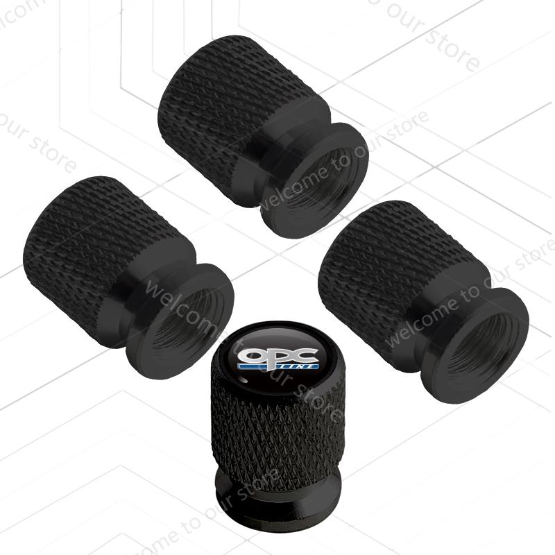 4Pcs/Set For OPC Line LOGO Badge Opel Corsa Ampera Astra Adam Mokka Vauxhall Vectra Car Wheel Tire Valve Caps Tyre Stem Covers PF5