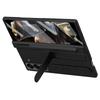 For Samsung Galaxy Z Fold 6 Slim Case Kickstand Wristband PC Phone Cover with Tempered Glass Film