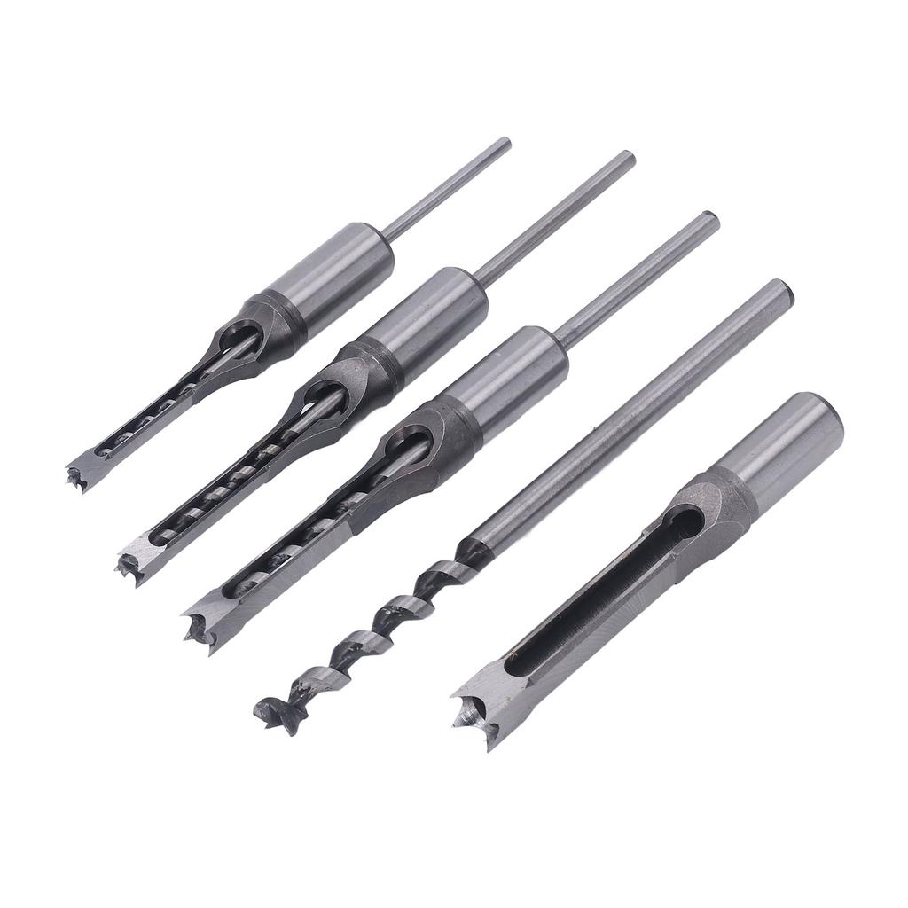 Набор из 4 шт. квадратных сверл по дереву HSS износостойкие 1/4 дюйма 5/16 дюйма 3/8 дюйма 1/2 дюйма зенковка
