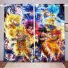Dragon Ball Cartoon Curtain  Print Boy Gifts Bedroom Polyester Shading Living Room Window Blackout Partition Home Decoration