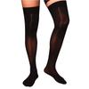 Men Glossy See-through Stockings Thin Shiny Solid Color Stretchy Sheer Thigh High Socks